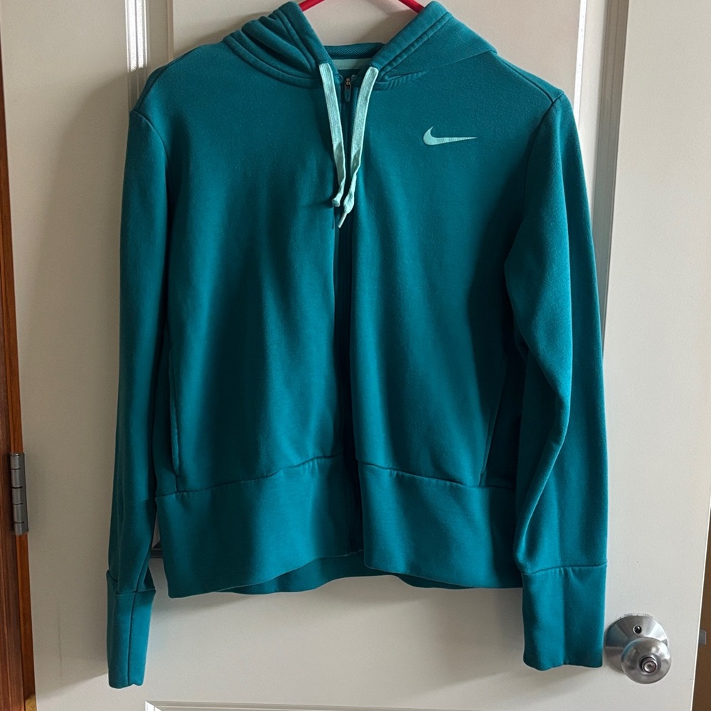 Nike Turquoise Zip-Up Hoodie